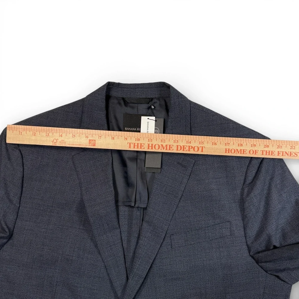Banana‎ Republic Core Temp Blazer Mens 48L Slim Gray Wool Performance Jacket NWT